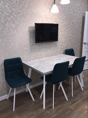 Стул на металлокаркасе Чилли бирюзовый / черный фото покупателя 1459