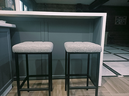 Барный стул Лофт линкольн белый / белый матовый фото покупателя 28