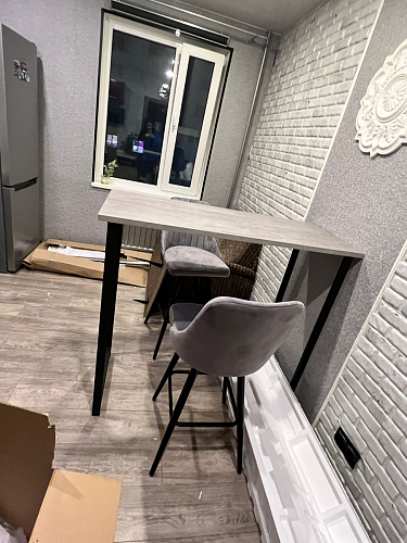 Барная стойка Дилан Лофт 120х50х90 бетон фото покупателя 94