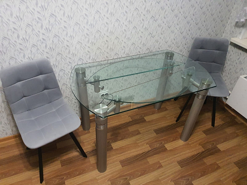 Стул на металлокаркасе Чилли К кирпичный / черный фото покупателя 580