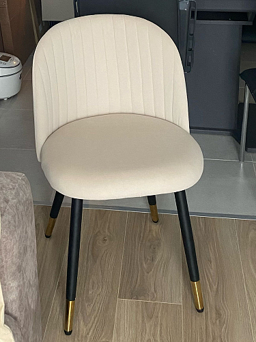 Стул на металлокаркасе Gabi latte / gold / black фото покупателя 876