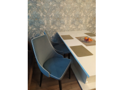 Стул на металлокаркасе Kora 1 light blue / white фото покупателя 4