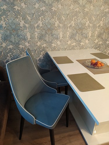 Стул на металлокаркасе Kora 1 gray / black фото покупателя 4