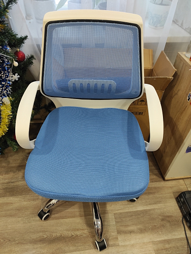 Компьютерное кресло Ergoplus blue / gray / white фото покупателя 24