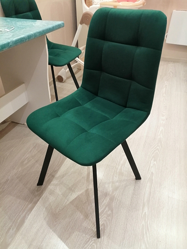 Стул на металлокаркасе Чилли горчичный / черный фото покупателя 1069