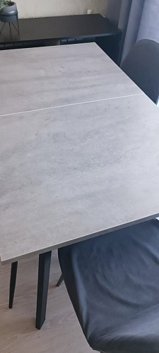 Стол Тринити Лофт 120 32 мм дуб галифакс табако / черный матовый фото покупателя 911