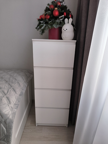 Комод Т-4р бетон / белый фото покупателя 13