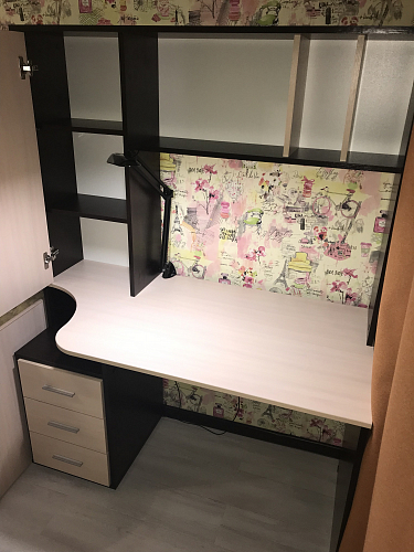 Стол компьютерный КСТ-16 бетон / белый фото покупателя 144