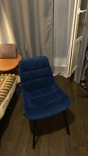 Стул на металлокаркасе Челси бирюзовый / черный фото покупателя 57