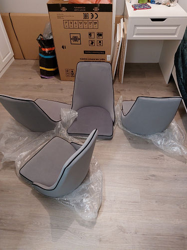 Стул на металлокаркасе Kora green / black фото покупателя 465