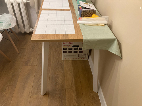 Стол Тринити Лофт 120 25 мм черный матовый / юта фото покупателя 161