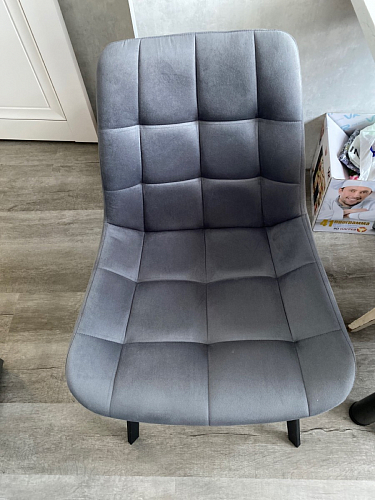 Стул на металлокаркасе Челси морская волна / черный фото покупателя 88