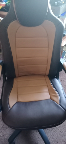 Компьютерное кресло Kadis коричневое / бежевое фото покупателя 77