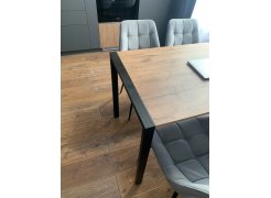 Стол Центавр 120(160)х70х75 файерстоун / черный матовый фото покупателя 36