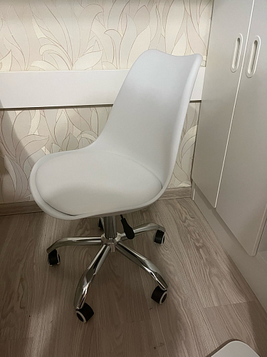 Компьютерное кресло Kolin с подушкой clear / white фото покупателя 76