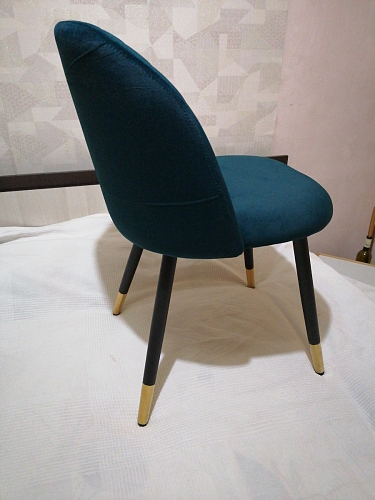 Стул на металлокаркасе Gabi 1 dark gray / black фото покупателя 888