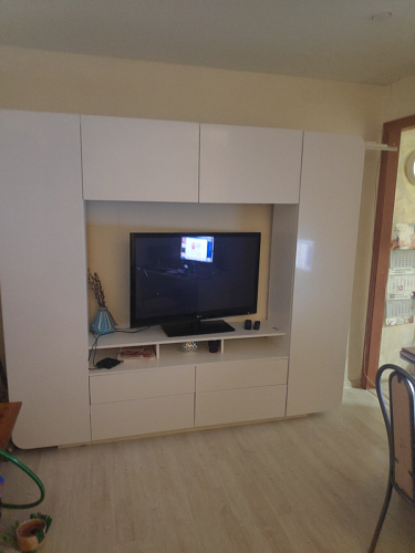 Готовая гостиная Румба белый / белый глянец  - Уцененный экземпляр фото покупателя 122