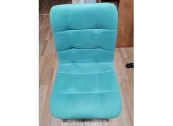 Стул на металлокаркасе Чилли синяя ткань / белый фото покупателя 12