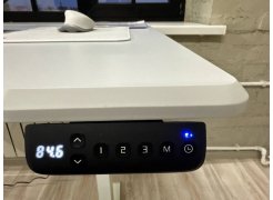 Компьютерный стол Маркос 140х80 голубой / черный фото покупателя 57