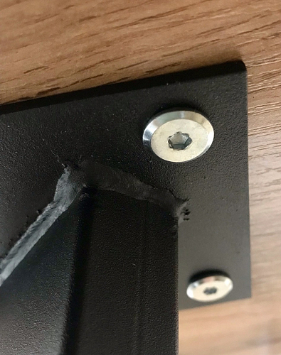 Стол раскладной Колон Лофт 120 32 мм дуб галифакс табако / черный матовый фото покупателя 34