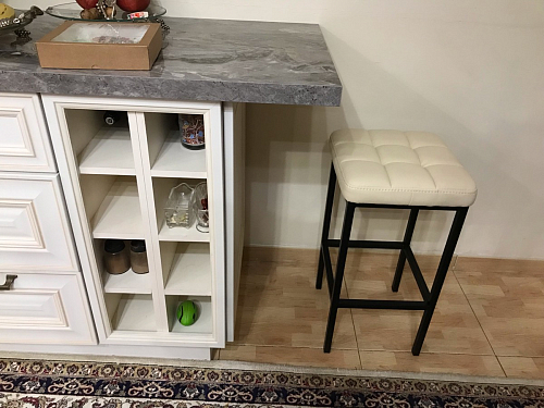 Барный стул Лофт катания лаванда / белый матовый фото покупателя 110