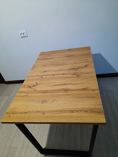 Деревянный стол Лота Лофт 140х80 черный матовый / бетон светлый фото покупателя 653