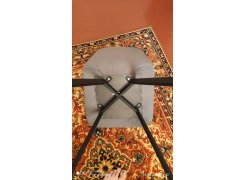 Стул на металлокаркасе Чилли синяя ткань / белый фото покупателя 660