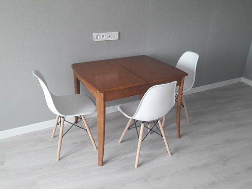 Пластиковый стул Eames PC-015 серо-голубой / дерево фото покупателя 314