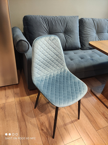 Стул на металлокаркасе Capri dark beige / white фото покупателя 22