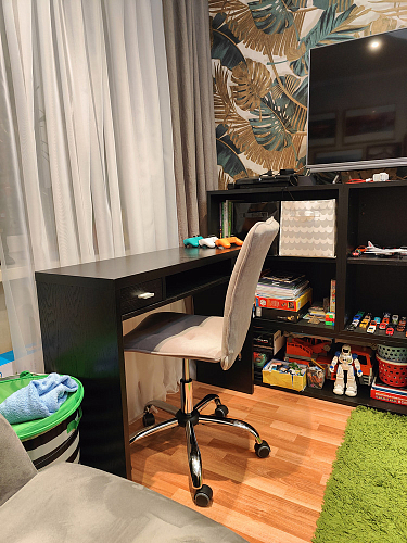 Компьютерное кресло One/Ван флок молочный 4 фото покупателя 106