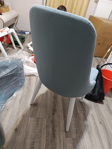 Стул на металлокаркасе Kora light purple / black фото покупателя 335