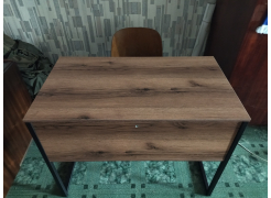 Письменный стол Клер Лофт дуб вотан / черный матовый фото покупателя 6