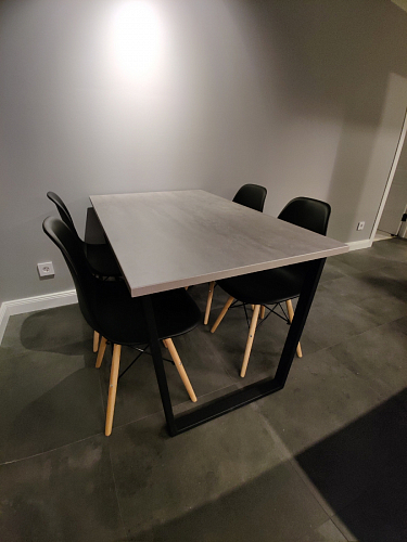 Деревянный стол Лота Лофт 140х80 дуб крафт табачный / черный матовый фото покупателя 369