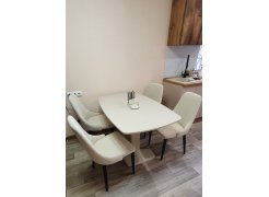 Стул на металлокаркасе Kora beige / black фото покупателя 255