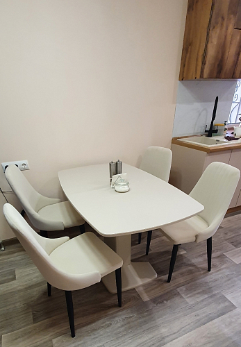 Стул на металлокаркасе Kora beige / black фото покупателя 255