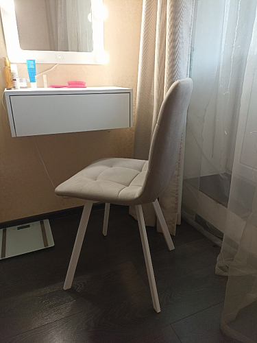 Стул на металлокаркасе Чилли зеленый / белый каркас фото покупателя 84