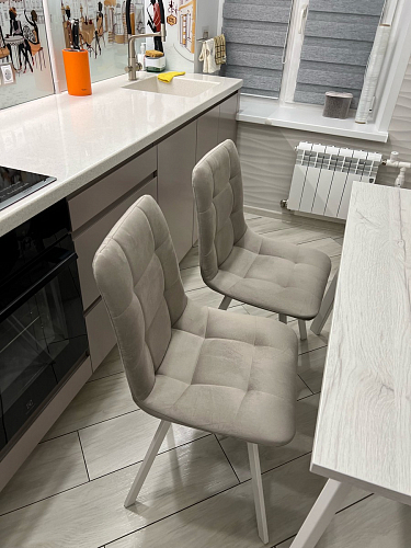 Стул на металлокаркасе Чилли синий / белый фото покупателя 1364