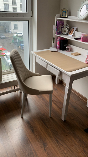 Стул на металлокаркасе Kora light purple / black фото покупателя 38