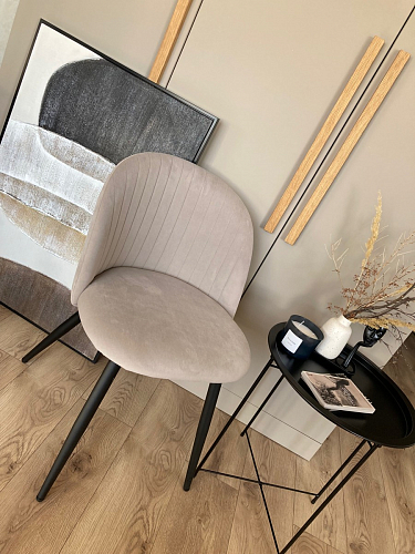 Стул на металлокаркасе Gabi latte / gold / black фото покупателя 237