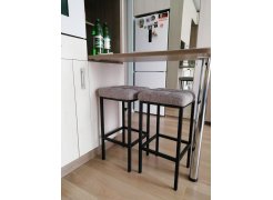 Барный стул Лофт кожзам d1 / черный матовый фото покупателя 260