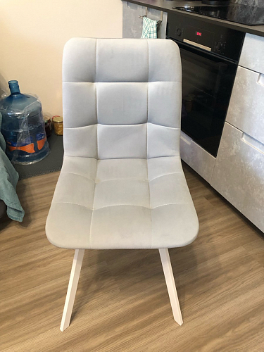 Стул на металлокаркасе Чилли К черный / зеленый фото покупателя 2