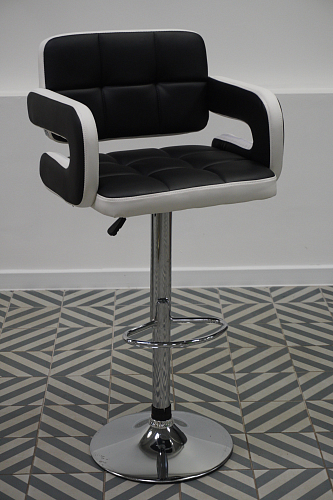 Барный стул Bent черный / белый из шоурума 2