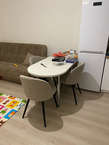 Стул на металлокаркасе Gabi 1 beige / black фото покупателя 660