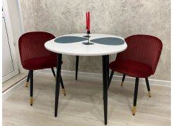 Стул на металлокаркасе Gabi 1 light purple / black фото покупателя 504