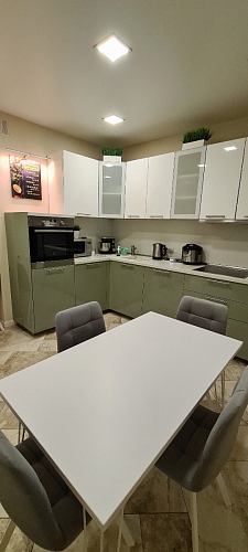 Стул на металлокаркасе Чилли синяя ткань / белый фото покупателя 798