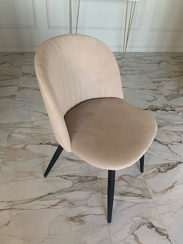 Стул на металлокаркасе Gabi 1 beige / black фото покупателя 723