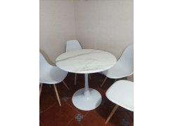 Стол Тулип 90х73 дуб вотан / белый фото покупателя 77