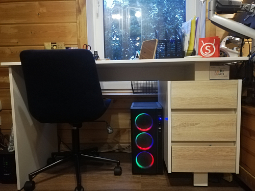 Компьютерное кресло Честер голубой (velutto 47 ) / черный фото покупателя 27