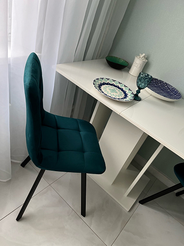 Стул на металлокаркасе Чилли светло-серый / белый каркас фото покупателя 406