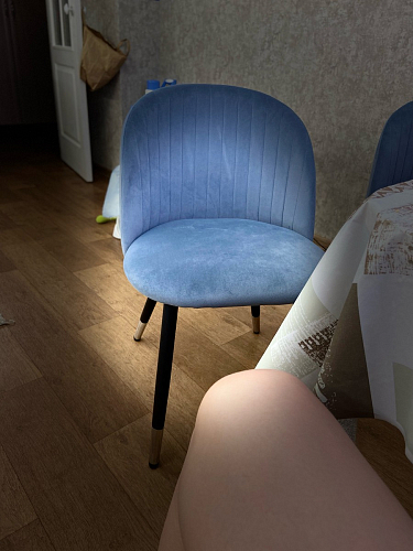 Стул на металлокаркасе Gabi 1 light purple / black фото покупателя 158